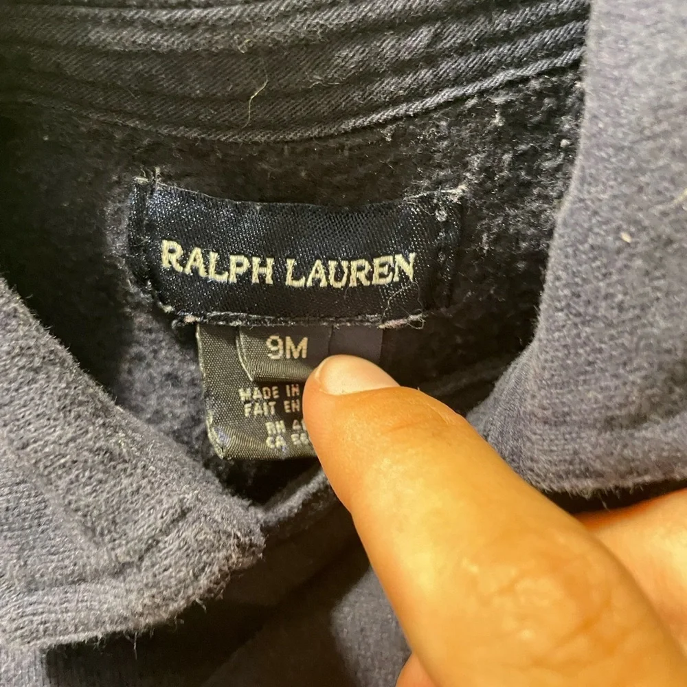 Baby Girl Ralph Lauren Navy Blue Peacoat